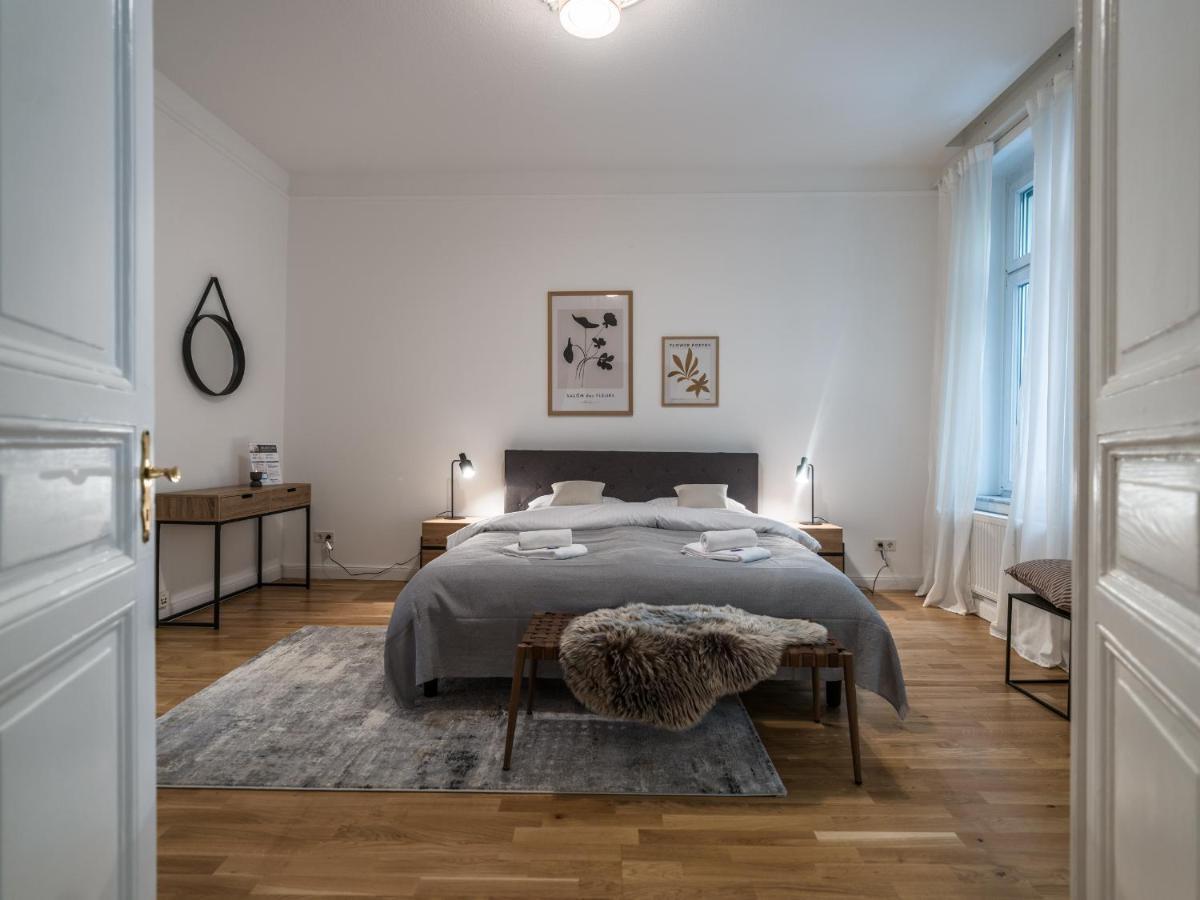 Hochwertige Altbauwohnung Im Modernen Stil In Wiesbaden - Kueche - Terrasse - Wlan - Zentral 외부 사진