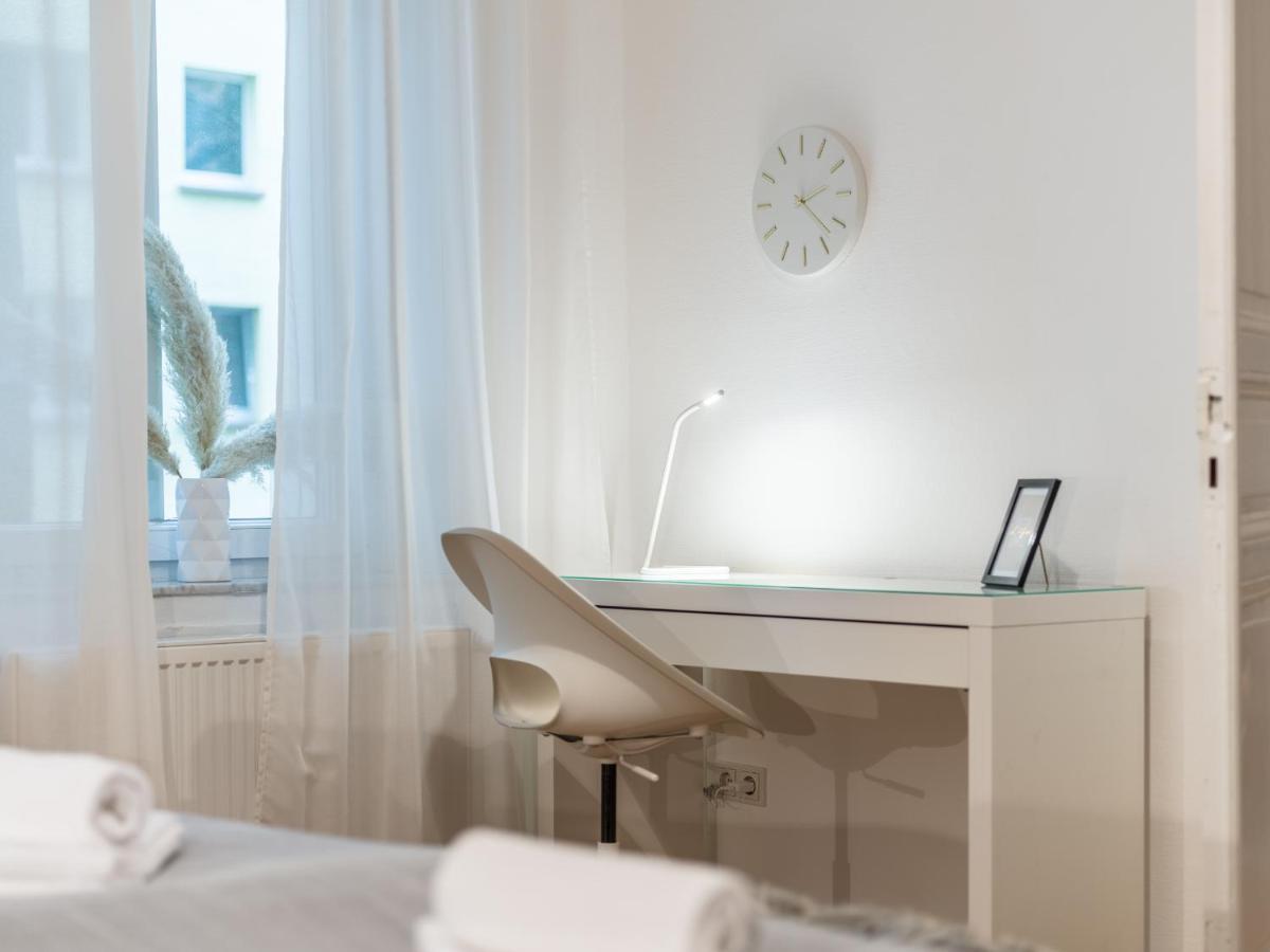 Hochwertige Altbauwohnung Im Modernen Stil In Wiesbaden - Kueche - Terrasse - Wlan - Zentral 외부 사진